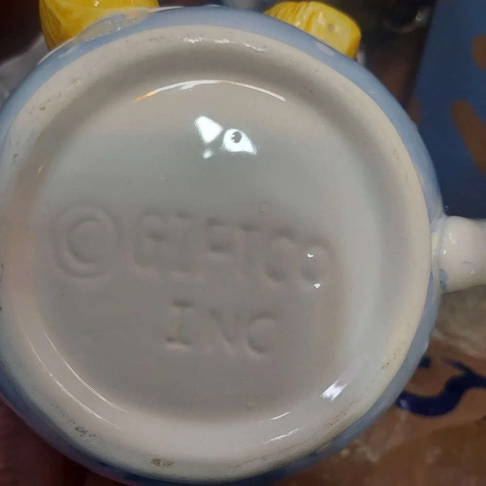 Giftco‎ Bear Teapot Blue Novelty Ceramic Collectible Kitchen Decor Cute